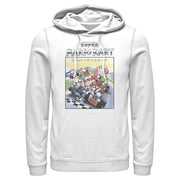 Men's Nintendo Mario Kart Retro Collage  Adult Pull Over Hoodie