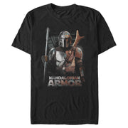 Men's Star Wars: The Mandalorian Din Djarin Beskar Armor  Adult T-Shirt