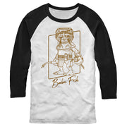 Men's Star Wars: The Rise of Skywalker Babu Frik Outline  Adult Baseball Tee