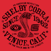 Men's Shelby Cobra Venice, Calif Distressed Logo  Adult T-Shirt