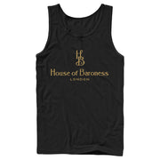 Men's Cruella House of Baroness London Logo Gold  Adult Tank Top