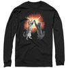 Men's Lost Gods Cat High Five Explosion  Adult Long Sleeve Shirt