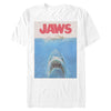 Men's Jaws Retro Distressed Poster  Adult T-Shirt