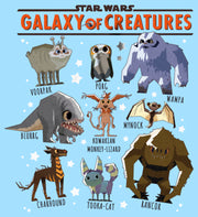 Men's Star Wars: Galaxy of Creatures Creature Poster  Adult T-Shirt