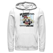 Men's Nintendo Mario Kart Racing Frame  Adult Pull Over Hoodie