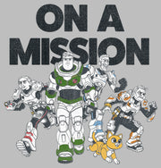 Men's Lightyear On a Mission Group  Adult Pull Over Hoodie