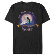 Men's Aladdin Jasmine Heart Soar  Adult T-Shirt