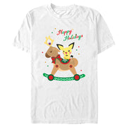 Men's Pokemon Christmas Pichu Rocker  Adult T-Shirt