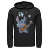 Men's Lilo & Stitch Floral Ukulele Dance  Adult Pull Over Hoodie