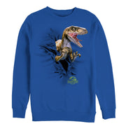 Men's Jurassic Park Velociraptor Tear  Adult Sweatshirt