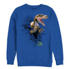 Men's Jurassic Park Velociraptor Tear  Adult Sweatshirt