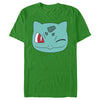 Men's Pokemon Bulbasaur Wink Face  Adult T-Shirt