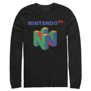 Men's Nintendo Classic N64 Logo  Adult Long Sleeve Shirt