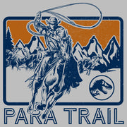 Men's Jurassic World: Dominion Para Trail Cowboy Lasso a Dinosaur  Adult T-Shirt