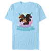 Men's Afro Unicorn Triple Horned Beauties  Adult T-Shirt