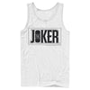 Men's Batman Joker Text Logo  Adult Tank Top