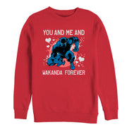 Men's Marvel Valentine Panther Wakanda Forever  Adult Sweatshirt