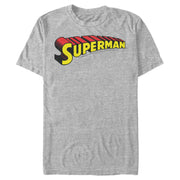 Men's Superman Classic Text Logo  Adult T-Shirt