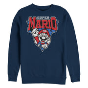 Men's Nintendo Team Super Mario Emblem  Adult Sweatshirt