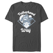 Men's Star Wars: The Mandalorian Father's Day Mando Fatherhood is the Way  Adult T-Shirt