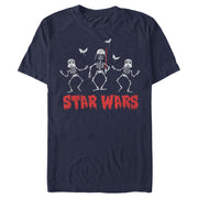 Men's Star Wars Halloween Vader Skeletons  Adult T-Shirt