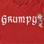 Men's Snow White and the Seven Dwarves Grumpy Name Logo  Adult T-Shirt