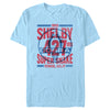 Men's Shelby Cobra Blue and Red Distressed Poster  Adult T-Shirt