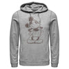 Men's Mickey & Friends Retro Mickey Mouse Sketch  Adult Pull Over Hoodie