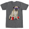 Men's Lost Gods Red Cup Pug  Adult T-Shirt