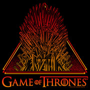 Men's Game of Thrones Red and Yellow Iron Throne  Adult T-Shirt