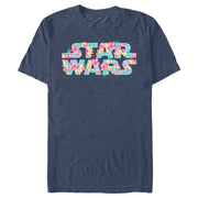 Men's Star Wars Floral Hibiscus Logo  Adult T-Shirt