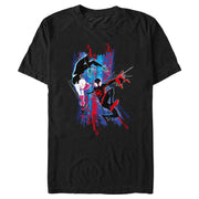 Men's Marvel Spider-Man: Across the Spider-Verse Miles Morales and Spider Gwen  Adult T-Shirt