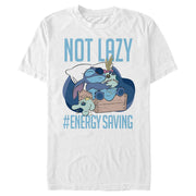 Men's Lilo & Stitch Not Lazy, Saving Energy  Adult T-Shirt