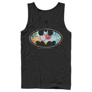 Men's Batman Tropical Logo  Adult Tank Top