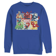 Men's Marvel Winter Holiday Heroes  Adult Sweatshirt