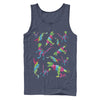 Men's Jurassic World: Fallen Kingdom Rainbow Dinosaurs  Adult Tank Top