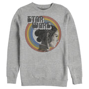 Men's Star Wars: The Rise of Skywalker Rey Vintage Rainbow  Adult Sweatshirt