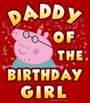 Men's Peppa Pig Daddy of the Birthday Girl  Adult T-Shirt