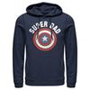 Men's Marvel Super Dad Captain America Shield  Adult Pull Over Hoodie