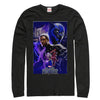 Men's Marvel Black Panther 2018 Character Collage  Adult Long Sleeve Shirt