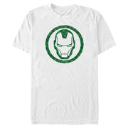 Men's Marvel St. Patrick's Day Lucky Iron Man Mask  Adult T-Shirt