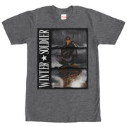 Men's Marvel Winter Soldier Rain  Adult T-Shirt