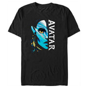 Men's Avatar: The Way of Water Neytiri Half Face Logo  Adult T-Shirt