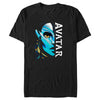 Men's Avatar: The Way of Water Neytiri Half Face Logo  Adult T-Shirt