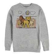 Men's Lion King Best Friends Cartoon  Adult Sweatshirt