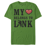 Men's Nintendo My Heart Belongs to Link  Adult T-Shirt