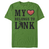 Men's Nintendo My Heart Belongs to Link  Adult T-Shirt