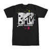 Men's MTV Paint Splatter Logo  Adult T-Shirt