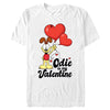 Men's Garfield Odie is My Valentine  Adult T-Shirt