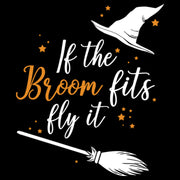 Men's Lost Gods Halloween If the Broom Fits Fly It  Adult T-Shirt